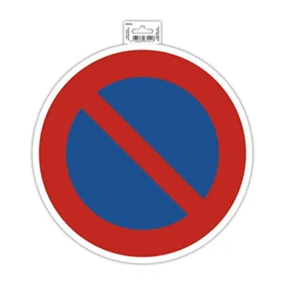 Imagen de Exacompta Ref 67011E Señal autoadhesiva de Señalización empresa No Parking Here 30 cm tamaño esencial para empresas, negocios y necesidades comerciales