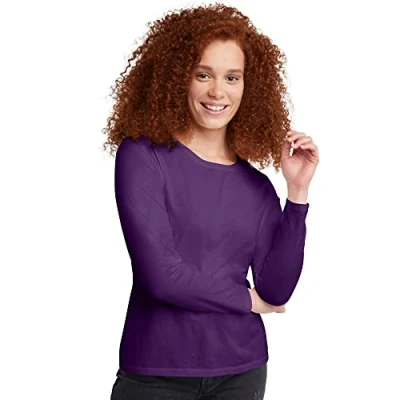 Imagen de Camiseta Hanes de manga larga para mujer