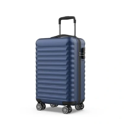 Imagen de NUMADA Maleta de Cabina Upfly 20&#039; ABS (53x33,5x22cm) con Cierre Combinación y 4 Ruedas Dobles 360. Mano Rígida Resistente, Ligera Interior Compartimentado Azul Marino