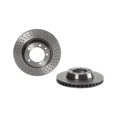 Imagen de BREMBO 09.C883.11 Disco de freno 322 28 5 perforado/ventil. int. revestido altamente carbonizado con tornillos PORSCHE: 911 Coupé