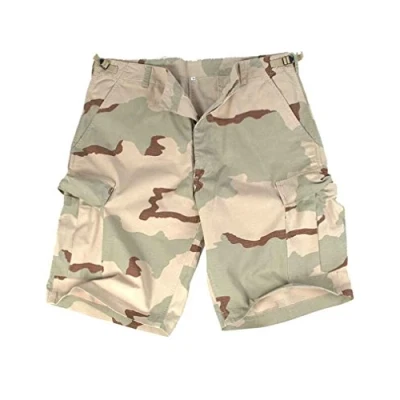 Imagen de Mil Tec Us Bermuda Co Prewash Desert Pantalones Cortos, Negro, Talla XL para Hombre