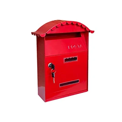 Imagen de Kippen 10005PR Buzón Modelo Glory de Color Rojo. Dimensiones: 350x250x100mm.