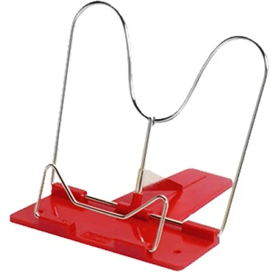 Imagen de Herlitz soporte de lectura con metal y calcetín plástico (rojo, 1 lectura)