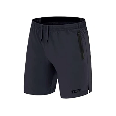 Imagen de TCA Pantalones Cortos Elite Tech para Correr o Gimnasio con Bolsillos de Cremallera Hombre Gris Oscuro, M