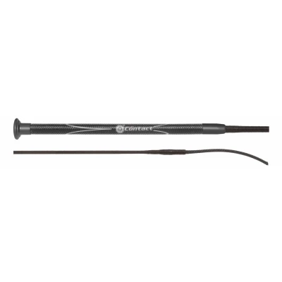 Imagen de Fleck Dressage Whip Professional Contact Grip Graphite Premium