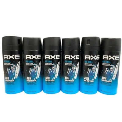 Imagen de Axe Ice Chill&quot; Desodorante en spray corporal para hombre, 6 unidades, 48H fresh, 150 ml