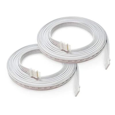 Imagen de Light Solutions cable Alargador de 3 m para Philips Hue lightstrip V4 y Solo Iluminación Tira LED extensión corriente en blanco (2 unidades)