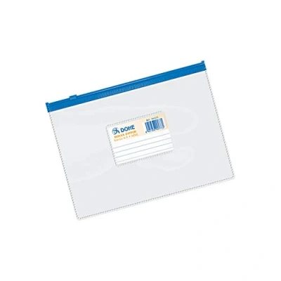 Imagen de Carpeta dossier dohe pvc 150 mc cierre zipper din a5 apaisado azul
