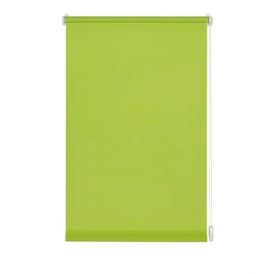 Imagen de GARDINIA Estor enrollable para sujetar o pegar, persiana de luz diurna, opaco, Todas las piezas montaje incluidas, EASYFIX Uni, Verde manzana, 120 x 150 cm (WxH)