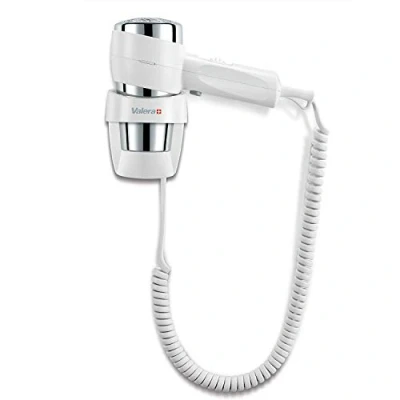 Imagen de Valera Action Super Plus 1600 White, secador de pelo con soporte pared, vatios, Color Blanco/Cromo