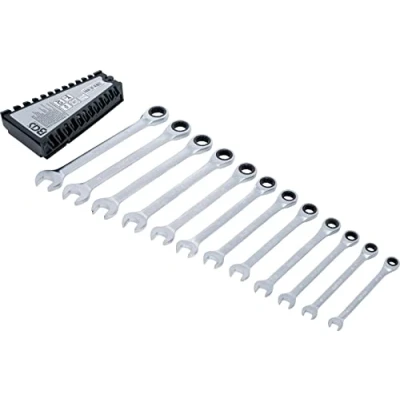Imagen de BGS 6544 Juego de llaves combinadas con carraca 8 19 mm 12 piezas