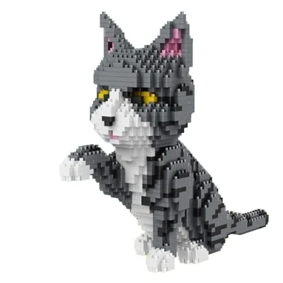 Imagen de Balody Gato Que Da la Pata. Figura para ensamblar con nanoblocs. 1300 Piezas.