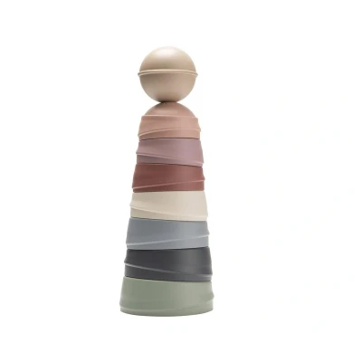 Imagen de Tentetieso Apilable BIBS Wobbly Pastel Rainbow