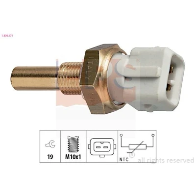 Imagen de EPS 1.830.171 Sensor de Temperatura del Refrigerante Made in Italy OE Equivalent VOLKSWAGEN: GOLF 3, 2, Jetta AUDI: 80 B4 Berlina, B3