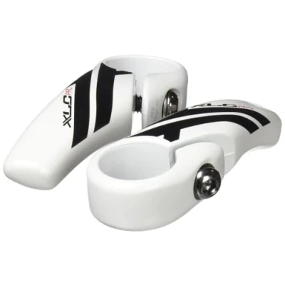 Imagen de XLC Accesorios Pro Bar Ends Rectos Be a14, Unisex, Blanco, 83 mm