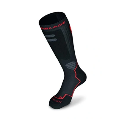 Imagen de Rollerblade Calcetines de Alto Rendimiento para Hombre, Patinaje en línea, Multideporte, Negro y Rojo