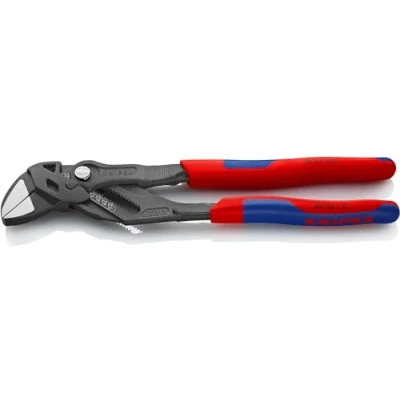 Imagen de Knipex Tenazas llave alicate y en una sola herramienta gris atramentado, con fundas multicomponentes 250 mm 86 02