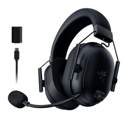 Imagen de Auriculares gaming Razer Blackshark V2 Hyperspeed, Bluetooth, Micrófono flexible, Audio espacial THX, Negro