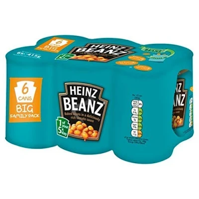 Imagen de Heinz Beanz In A Rich Tomato Sauce Baked Beans, 14.64 oz / 415 g, 6 Pack