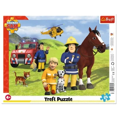Imagen de Trefl In Welt Der Biene Maja, Maya The Bee Siempre de Guardia, Sam el Bombero, 25 Piezas, para niños a Partir 4 años Puzzle, Color, Immer auf Hut (31393)