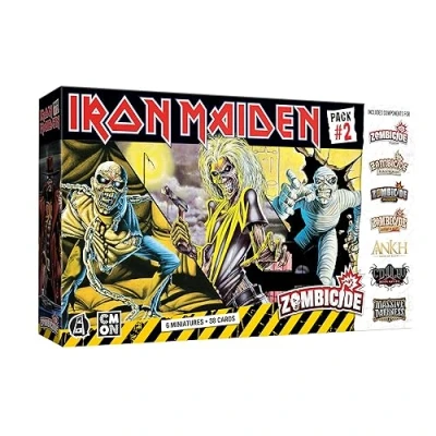 Imagen de Zombicide Iron Maiden Paquete de personajes #2 Eddie Miniaturas y mejoras juego. Juego mesa estrategia cooperativa, a partir 14 años, 1 6 jugadores, 60 minutos tiempo juego,