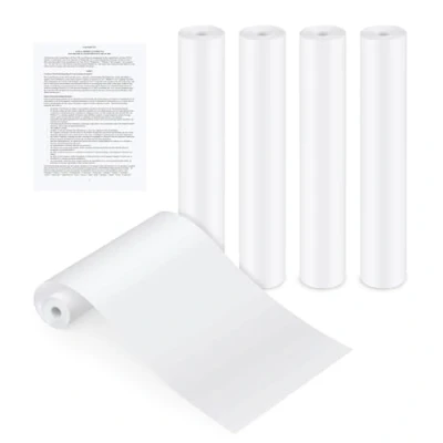 Imagen de 5 Rollos Papel Termico Impresora A4, Térmico A4 para Impresión de Documentos, Páginas Web y Fotos, Secado Rápido, Libre BPA