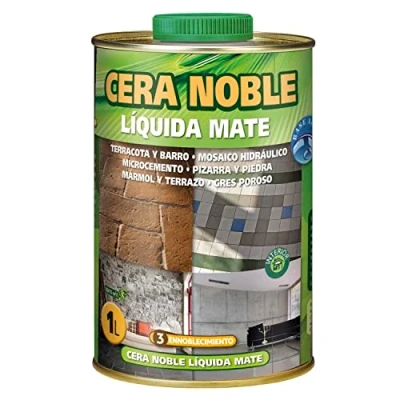 Imagen de Monestir Cera Noble Líquida Mate para encerado de barro y suelos Terracota, mármol envejecido mosaico hidráulico 1L