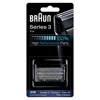 Imagen de Braun 31B Recambio para afeitadora electrica, compatible con afeitadoras series 3, color negro