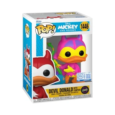Imagen de Funko Pop! Disney: Devil Donald Duck 1/6 de Probabilidades Obtener la RARA Variante Chase Figura Vinilo Coleccionable Idea Regalo Mercancia Oficial Juguetes para Niños y Adultos