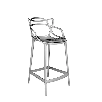 Imagen de Kartell Masters Stool, Escabel Metalizado, Cromado, H. 65 cm