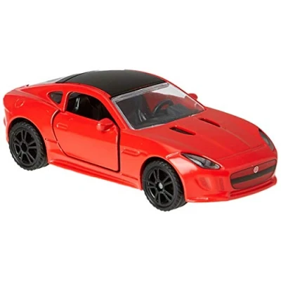 Imagen de siku 1520, Coche de carreras Jaguar F Type R, Puertas funcionales, Metal/Plástico, Rojo, Compatible con otros modelos la misma escala