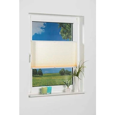 Imagen de K home Estor Plisado Klemmfix, Crema, 100 x 130 (B L)