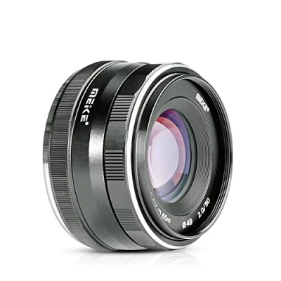 Imagen de Meike 50mm f2.0 Gran Apertura APS C Objetivo de Enfoque Manual Compatible con Sony E Mount Mirrorless Camera NEX 3 3N 5 5T 5R 6 7 A6400 A5000 A5100 A6000 A6100 A6300 A6500 A6600