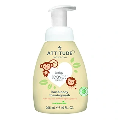 Imagen de Champú y Gel bebés eco 2 en 1 fragancia Nectar de Pera Attitude 295 ml