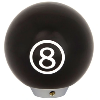 Imagen de AutoStyle Pomo para en bolas de billar (Diseño 8 Ball, color negro