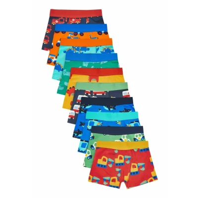 Imagen de Next 10 PACK Standard Culotte para niños, Talla: 7 8a, Bright primary print