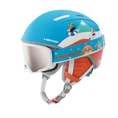 Imagen de HEAD Mojo Paw Set Casco de esquí y Snowboard, Unisex Youth, Rojo Azul, XX Small