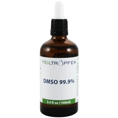 Imagen de LOW ODOR DMSO Dimetilsulfóxido liquido 3.4 Oz 100 ml Ingredientes de grado farmacéutico Elevata purezza Heiltropfen®