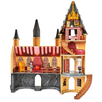Imagen de HARRY POTTER WIZARDING WORLD Castillo Hogwarts Magical Minis con 12 Accesorios, Luces, Sonidos y Muñeca de Hermione Granger exclusiva 6061842 Juguetes Niños 5 Años +