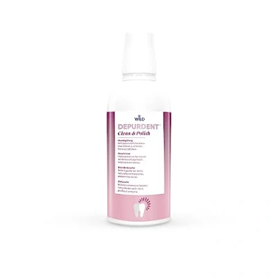 Imagen de Depurdent Clean &amp; Polaco Baño de Boca, ayuda a mantener los dientes naturalmente blancos, previene la caries (400 ml) (500
