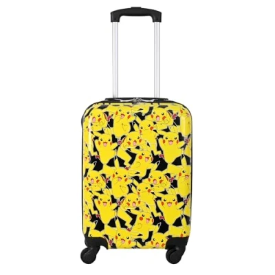 Imagen de ToyBags Maleta Pokemon Cabina 4 Ruedas Giratorias y multidireccionales Dobles Personalizadas rígida Muy Resistente con asa Extensible 50 x 34 21 cm