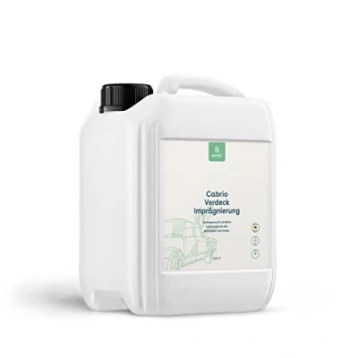 Imagen de eco:fy Protección de impermeabilización para capota convertible, impermeable, tejado tela, transparente, sin disolventes, PFC (2,5 l)