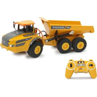 Imagen de JAMARA 405056 Volvo A40G 1:20 2,4 GHz Dirección Fiel a la torcedura, inclinación hacia Arriba y Abajo, Sonido Realista del Motor (desconectable), Modo de demostración, 2 Ruedas, Espera