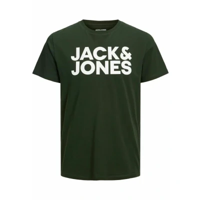 Imagen de JACK &amp; JONES Jjecorp Logo tee SS O Neck Noos Camiseta Cuello Redondo, Mountain View Fit:Slim/L Print, XS para Hombre