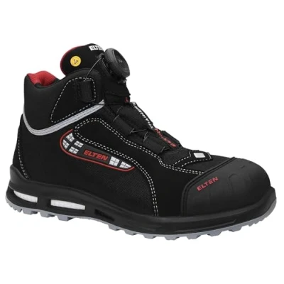 Imagen de ELTEN Zapatos de seguridad SANDER XXT Pro BOA ESD S3, caballero, textil, puntera plástico (más ligero que la acero), ligero, deportivo, negro/rojo, talla: 43
