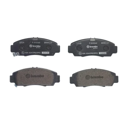 Imagen de BREMBO P 28 034X Juego de pastillas freno con avisador acústico desgaste sin accesorios HONDA: CIVIC 7 Hatchback, ACCORD Limousine, 8