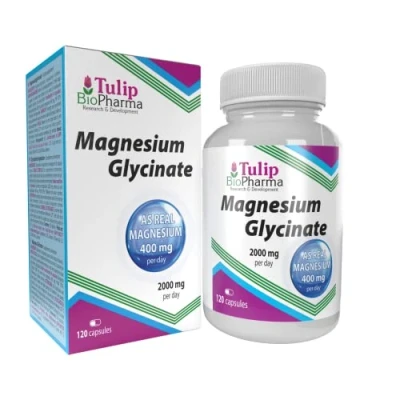 Imagen de Glycinato de magnesio 2000mg por dosis 120 cápsulas, certificado análisis AGROLAB Alemania, puro, sin rellenos ni sustancias relleno