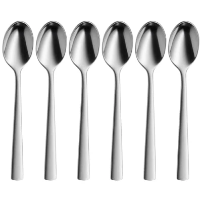 Imagen de WMF Corvo Set 6 cucharas de Moca, cromargan Protect, Color Plateado