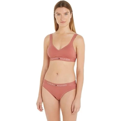 Imagen de Tommy Hilfiger Braguita para Mujer Ropa Interior, Rosa (Teaberry Blossom), S
