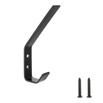 Imagen de Amazon Basics AB6000 FB 5 paneles de yeso Perchero para abrigo, Negro Mate, Unidad